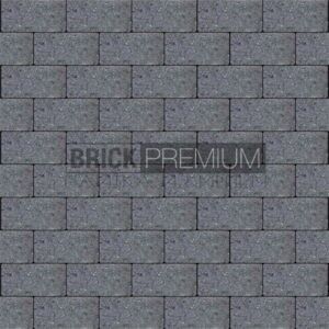 Тротуарная плитка Платцстоун Графит гладкая 100х200х45 мм Brick Premium