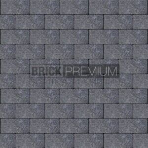Тротуарная плитка Платцстоун Графит гранит 100х200х65 мм Brick Premium