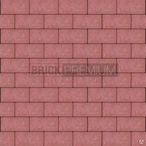 Тротуарная плитка Платцстоун Красный гладкая 100х200х45 мм Brick Premium 