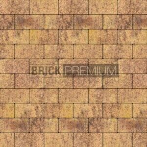 Тротуарная плитка Платцстоун Листопад гранит 100х200х45 мм Brick Premium
