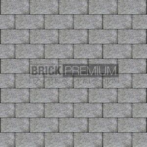 Тротуарная плитка Платцстоун Серый гранит 100х200х65 мм Brick Premium