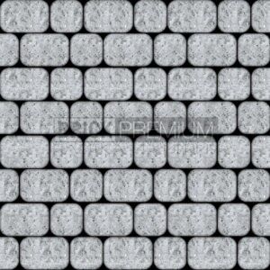 Тротуарная плитка Рундстоун Серый 45 мм 180х120 мм Brick Premium Гладкая рельефная