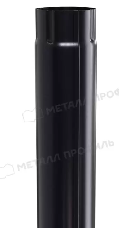 Труба соединительная D100х1000 (Purman Д-20-9005\9005, 0.5 мм)