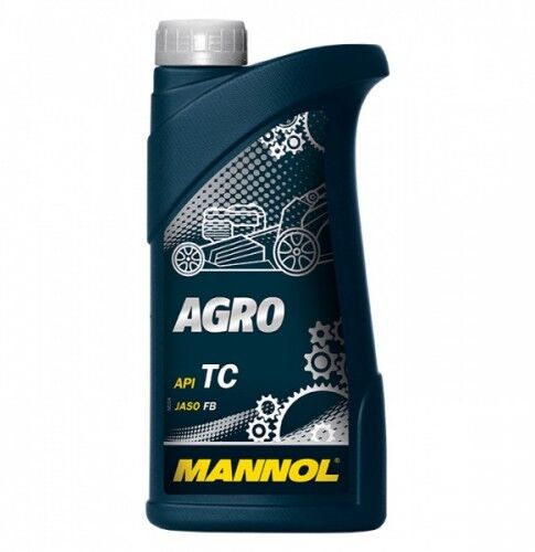 Моторное масло MANNOL 2T AGRO API TC JASO FB для садового инструмента (1 л)