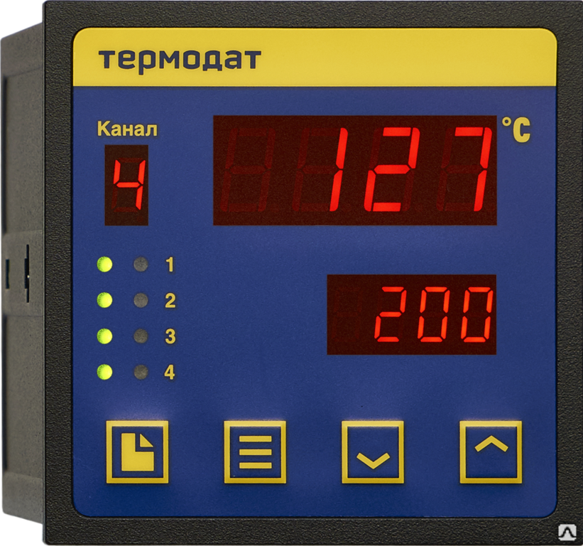 ПИД-регулятор температуры Термодат-13K6/2УВ/1В/2Т/1Р/485/2М