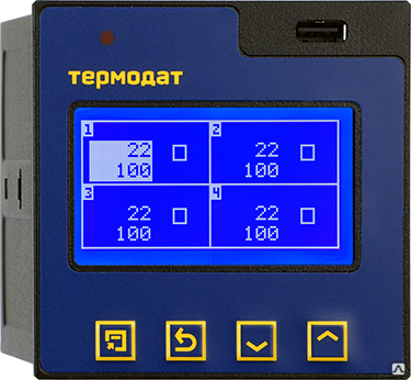 Регулятор температуры Термодат-17Е6/2УВ/1В/2Т/2Р/1Р/485/8Gb/F/IP67пп