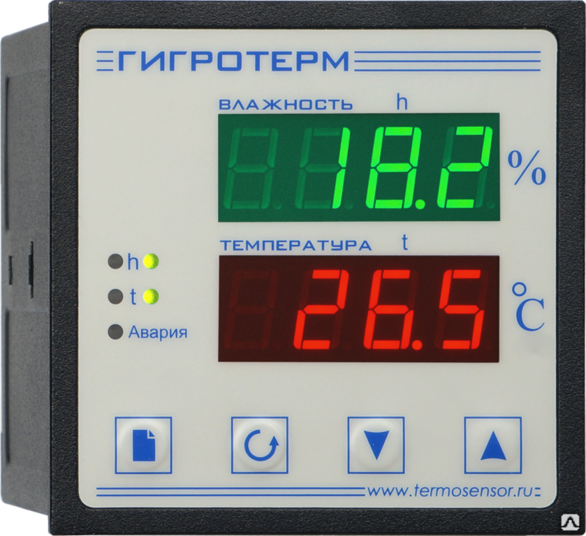 Измеритель/Регулятор температуры и влажности Гигротерм-38К6/5Р