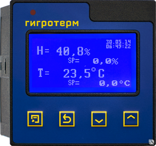 ПИД-регулятор температуры Гигротерм-38Е6/1В/5Р/485/8Gb/F 