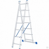 Лестница алюминиевая 2х7 ступеней Сибртех