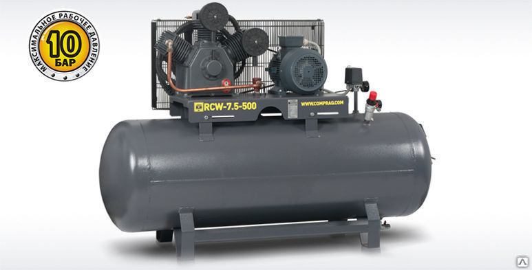 Поршневой компрессор серии RECOM RCW с производительностью до 1,2 м3/мин СТС-Энергосервис