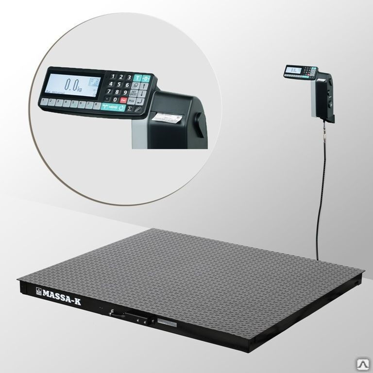 Весы платформенные 4D-PM-7-2000-RL с печатью этикеток