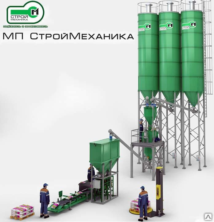 Мини-завод для производства сухих строительных смесей ССС ТурбоМикс 3/500
