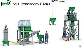 Мини-завод для производства сухих строительных смесей ТурбоМикс 500 СТС