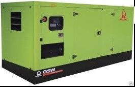 Дизельный генератор Pramac GSW 510 DO в кожухе с АВР