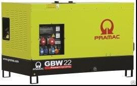 Дизельный генератор Pramac GBW 22 Y 1 фаза в кожухе с АВР