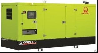 Дизельный генератор Pramac GSW 170 I в кожухе