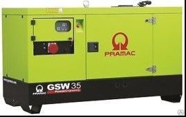 Дизельный генератор Pramac GSW 35 Y в кожухе с АВР Yanmar