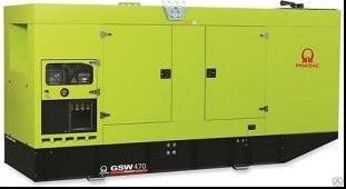 Дизельный генератор Pramac GSW 470 P в кожухе