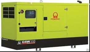 Дизельный генератор Pramac GSW 110 I в кожухе с АВР