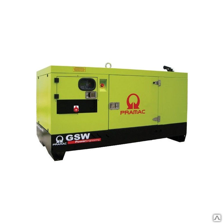 Дизельный генератор Pramac GSW 220 D в кожухе с АВР