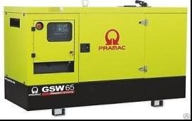 Дизельный генератор Pramac GSW 65 I в кожухе с АВР