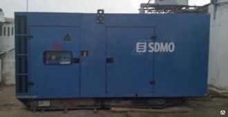 Дизельный генератор SDMO v330 в кожухе б/у Leroy Somer