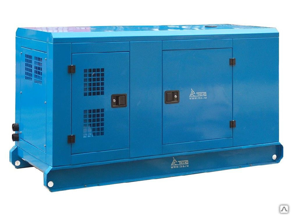 Дизельный генератор 90 кВт с АВР в шумозащитном кожухе TTd 124TS STA ТСС