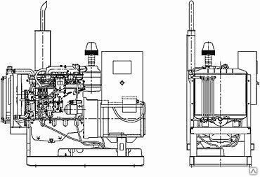Дизельный генератор (ДГУ) 16 кВт АД-16 на ММЗ Д-246.1