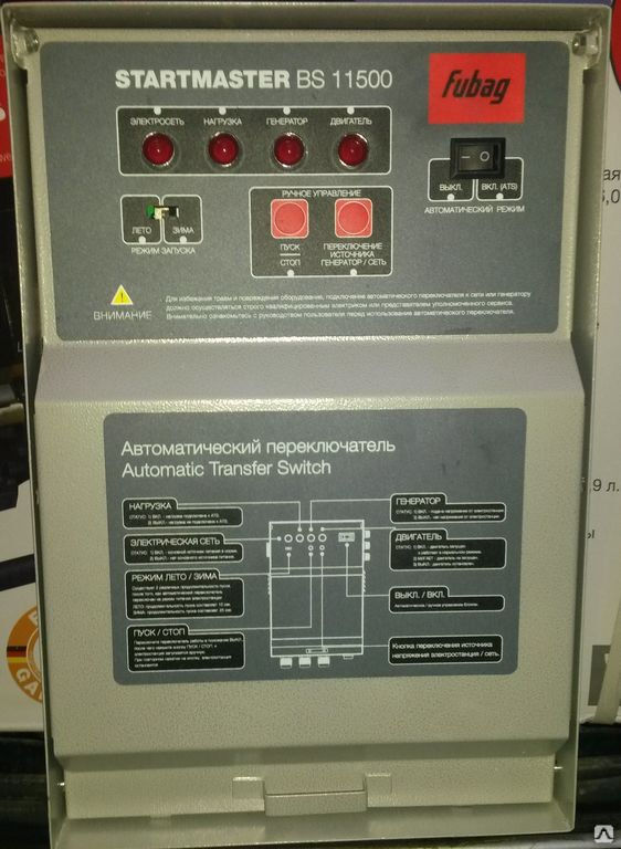 Блок автоматики Startmaster BS 11500 (230V) для бензиновых станций Fubag