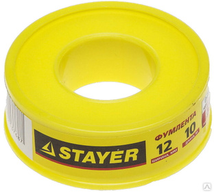 Фумлента STAYER 0,075 мм х 12 мм х10 м, 0,40 г/см3 (12360-12-040) 