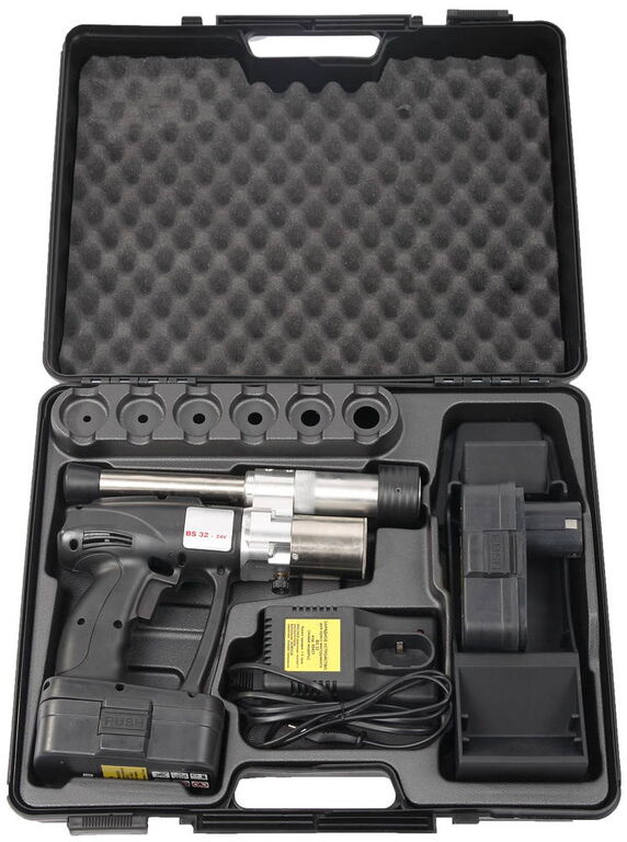 ЗУБР ШиреФит, в пластиковом кейсе 14 - 32 мм, электрический пресс-инструмент для развальцовки труб (51615) Зубр