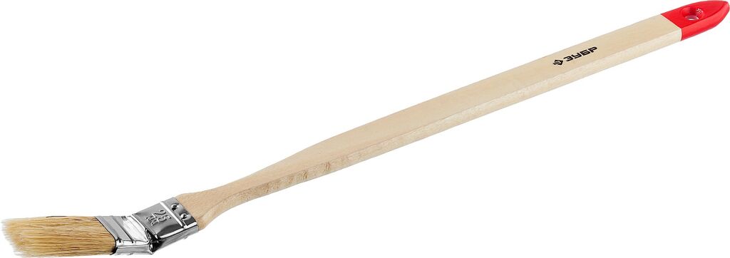 ЗУБР УНИВЕРСАЛ, 25 мм, 1″, светлая натуральная щетина, деревянная ручка, все виды ЛКМ, радиаторная кисть (01041-025) Зуб