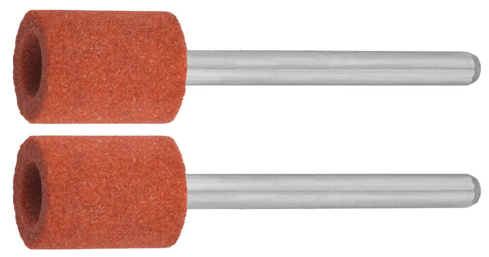 Цилиндр абразивный шлифовальный на шпильке P 120, 9,5x12,7х3,2 мм 2 шт Зубр