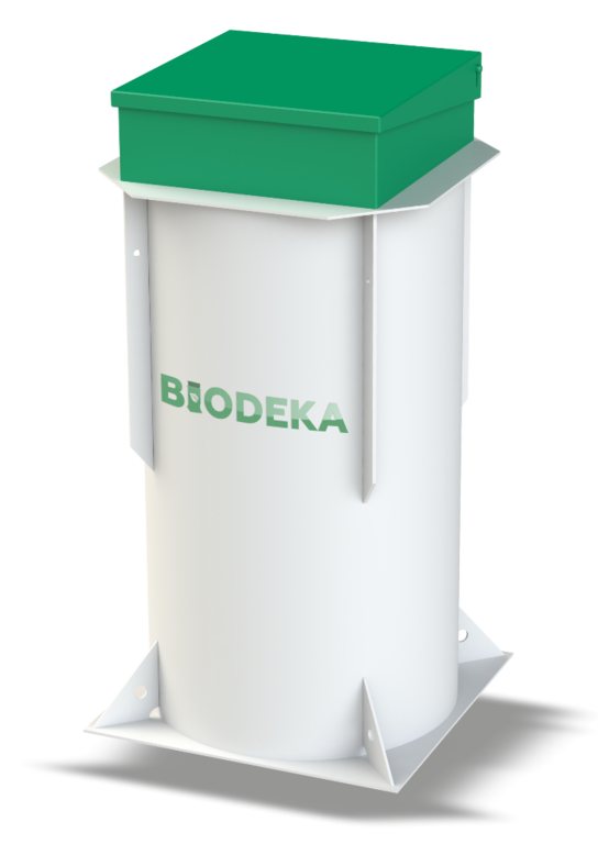 Автономная канализация для дома BioDeka-6 П-800 на 6 человек; Объем переработки стоков1,2 м3/сут