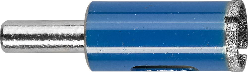 Сверло алмазное трубчатое по стеклу и кафелю d = 14 мм зерно Р 100 29860-14