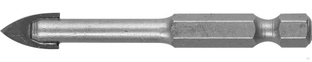 ЗУБР 8 мм, 2х кромка, HEX 1/4, Сверло по стеклу и кафелю (29840-08) Зубр 