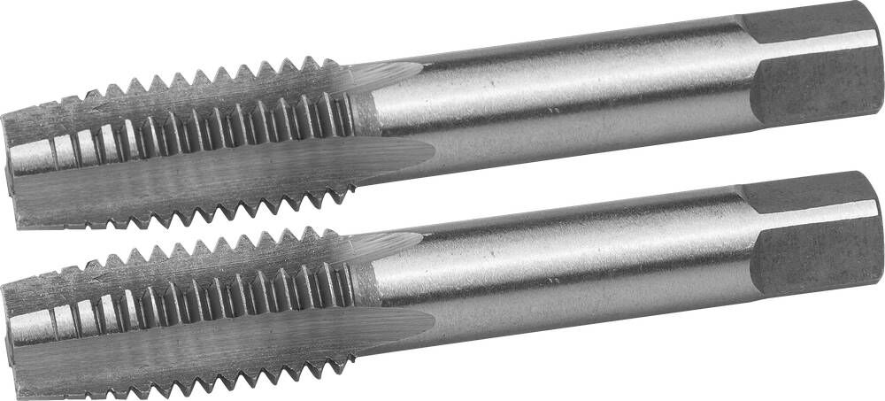ЗУБР М12 x 1.5 мм, сталь 9ХС, комплект ручных метчиков (4-28006-12-1.5-H2) Зубр