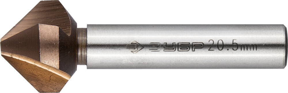 ЗУБР Кобальт, 20.5 x 63 мм, для раззенковки М10, кобальтовое покрытие, конусный зенкер, Профессионал (29732-10) Зубр