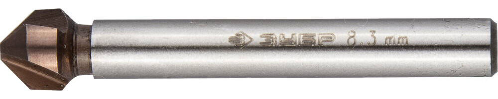 ЗУБР Кобальт, 8.3 x 50 мм, для раззенковки М4, кобальтовое покрытие, конусный зенкер, Профессионал (29732-4) Зубр
