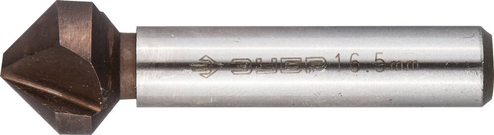 ЗУБР Кобальт, 16.5 x 60 мм, для раззенковки М8, кобальтовое покрытие, конусный зенкер, Профессионал (29732-8) Зубр