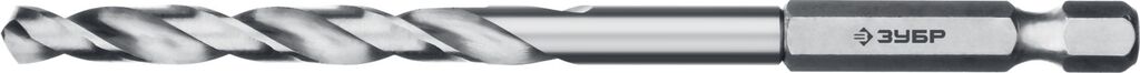 Сверло ПРОФ-А 4.2х93 мм, по металлу с шестигранным хвостовиком, сталь Р6М5, класс А ЗУБР