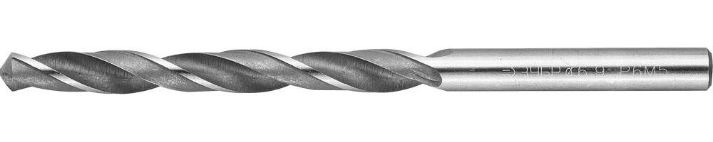 ЗУБР 6.9 х 109 мм, сталь Р6М5, класс В, сверло по металлу (4-29621-109-6.9) Зубр