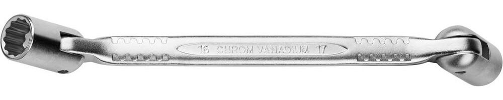 Двухсторонний шарнирный гаечный ключ KRAFTOOL 18 х 19 мм (27210-18-19)