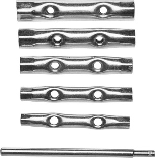 DEXX 6 предметов, 8 - 17 мм, набор трубчатых ключей (27192-H6) 
