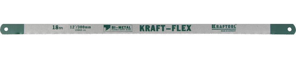 KRAFTOOL Alligator-18, 18 TPI, 300 мм, биметаллическое гибкое полотно по металлу (15942-18-S10)