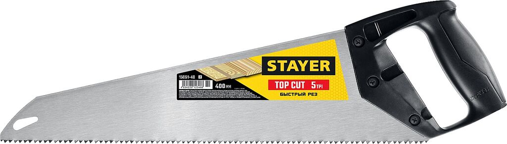 STAYER TopCut 400 мм, Ударопрочная ножовка (15061-40) 15061-40_z02