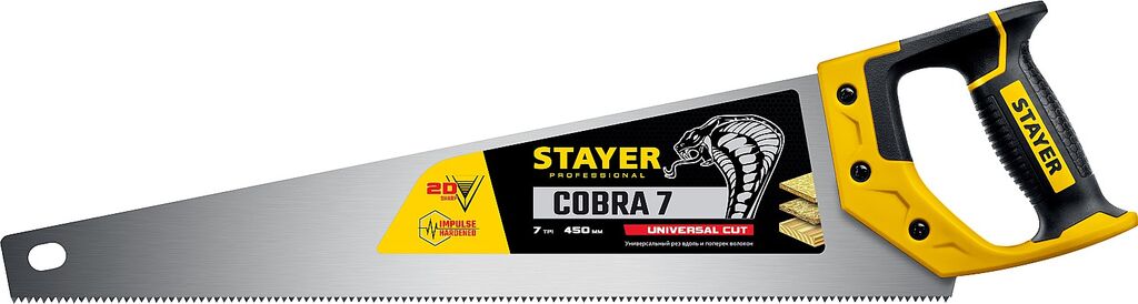 STAYER Cobra 7 450 мм, Универсальная ножовка (1510-45) 1510-45_z02