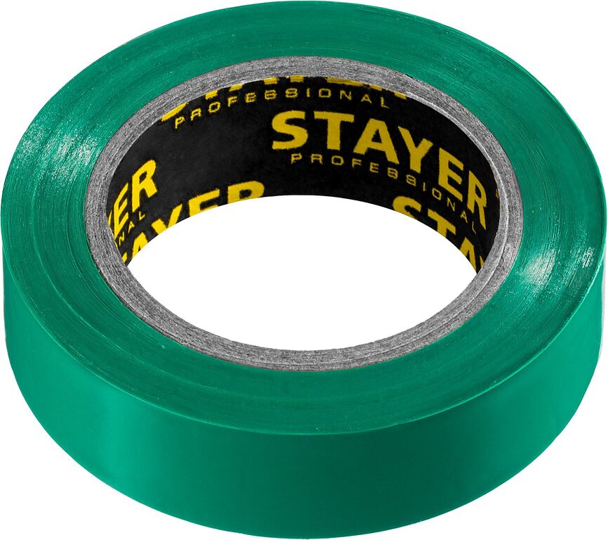 STAYER Protect-10 10м х 15мм 5000В зеленая, Изоляционная лента ПВХ (12292-G)