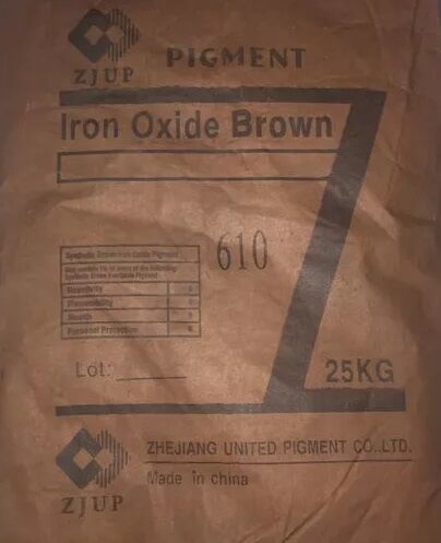 Пигмент коричневый железоокисный 610, Китай, 25кг