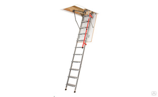 Металлическая лестница FAKRO LML Lux, высота 2800 мм, размер люка 600*1200 мм #1